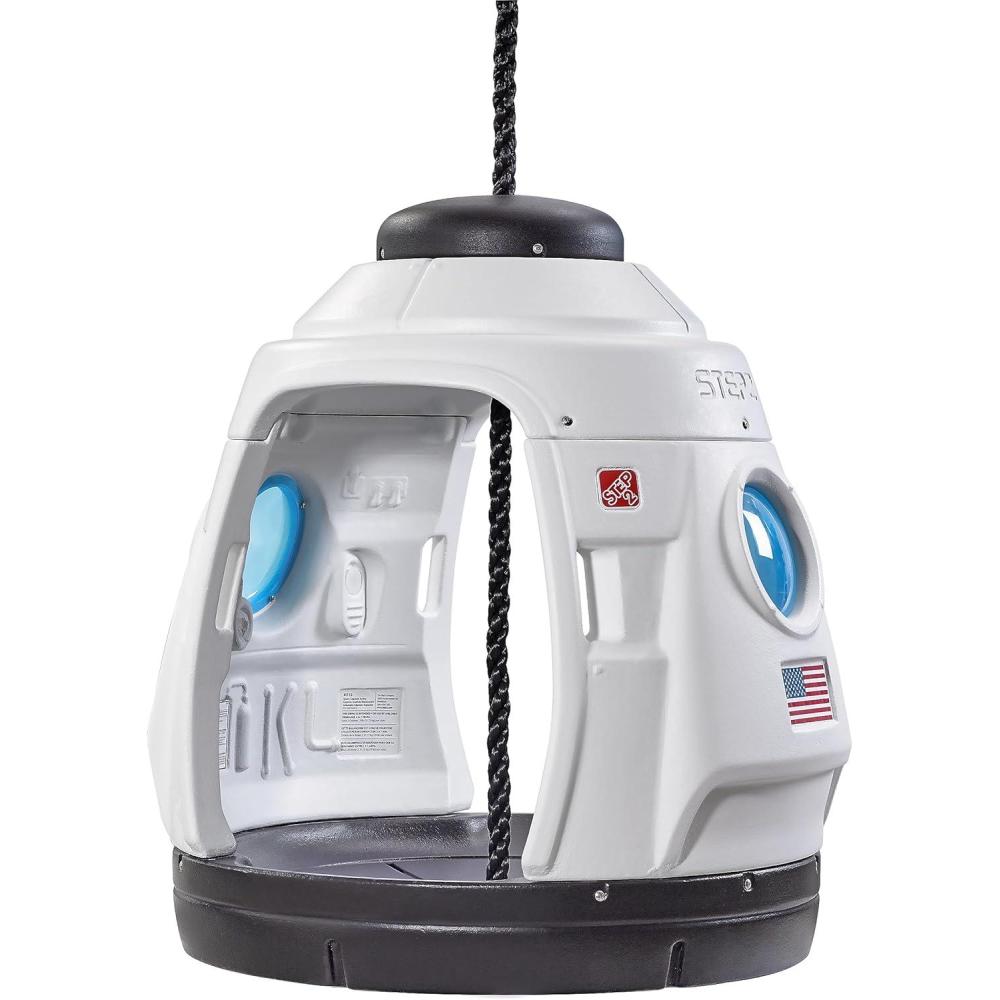 image:imageStep2 Space Capsule Swing Kids IndoorOutdoor Swing or Playhouse Backyard Playground Set Attach to Playset or Tree for Children 38 Years Old