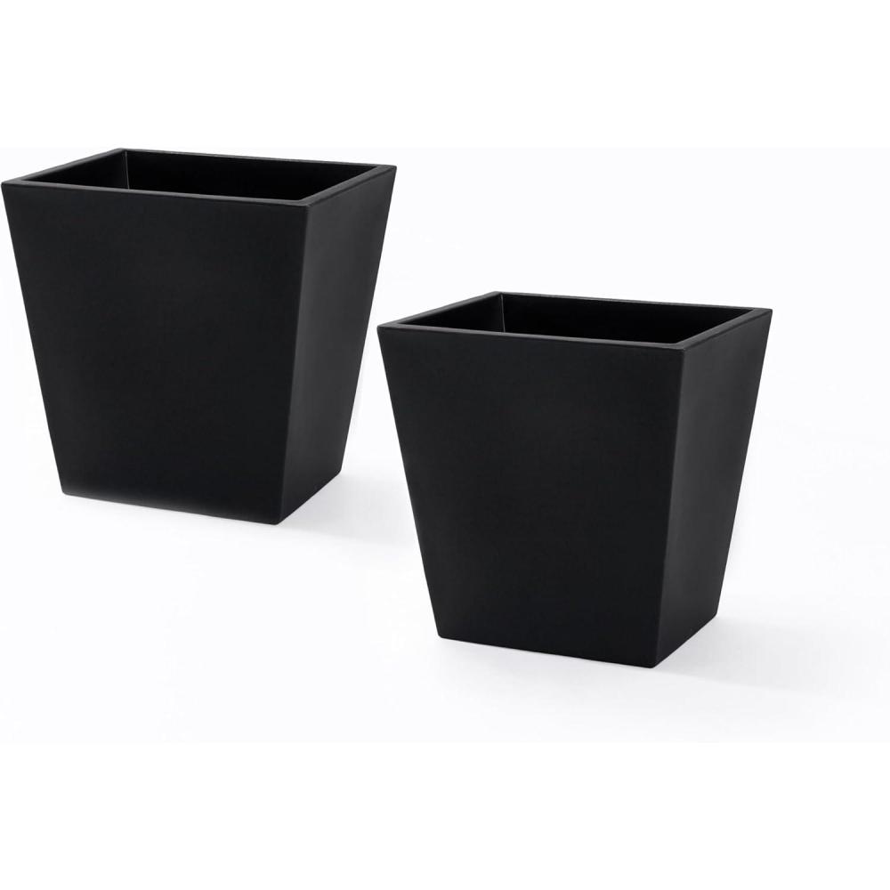 image:imageStep2 Tremont 20x24 Planter Large Planters for Outdoor Plants Gardening and Flower Pot for Patio or Porch Efficient Drainage Durable Plastic Black 2Pack