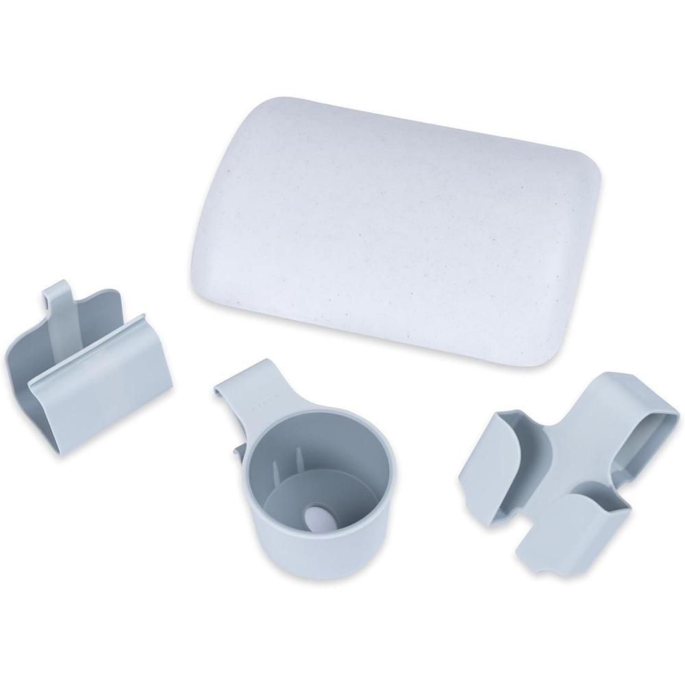 image:imageStep2 Vero Pool Lounger 3Piece Accessories Set Pillow Cup Holder Phone Mount Compatible with Vero Collection BlueBlue