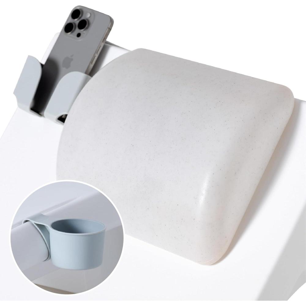 image:imageStep2 Vero Pool Lounger 3Piece Accessories Set Pillow Cup Holder Phone Mount Compatible with Vero Collection BlueGray