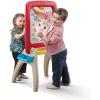 image:imageStep2 All Around Easel for Two Kids Activity Table DoubleSided Art Board Made of Durable Plastic Includes 94Piece Soft Foam Magnets For Toddlers 3 Years Old