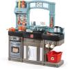image:imageStep2 Best Chefs Kids Kitchen Playset IndoorOutdoor Kitchenette Interactive Play with Lights and Sounds Made of Durable Plastic Includes 25 Piece Toy Accessories For Toddlers 2 Years OldBest Chefs Kitchen
