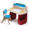 image:imageStep2 Deluxe Art Master Desk Kids Activity Table amp Chair Arts amp Crafts Desk Made of Durable Plastic For Toddlers 3 Years Old