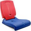 image:imageStep2 Folding Flip Seat Lightweight Portable Outdoor Chair for Poolside Camping Beach Boats Tailgates Durable Ground Chair with Back Support for Adults Bright PinkRed  Blue