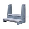 image:imageStep2 Hot Tub Storage Steps with Handrails 2Step Stool Waterproof Stairs for OutdoorIndoor Pool or Jacuzzi Made of Durable Plastic GrayGray