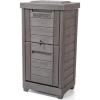 image:imageStep2 Lakewood Package Delivery Box Weather Resistant Large Outdoor Parcel Storage Made of Durable Plastic Easy Install Lock amp Key Access Dark Cedar