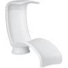 image:imageStep2 Mondello Lounger with Removable Shade Stylish Poolside Lounger FadeResistant Waterproof Patio Furniture for Sun Shelf Use in Pools up to 15Inches of Water Weighted White