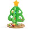 image:imageStep2 My First Christmas Tree Kids Interactive Holiday Toy 12 Colorful Plastic Ornaments to Decorate Mini Train Set Circles the Skirt Made of Durable Plastic For Toddlers 15 Years OldClear Ornaments