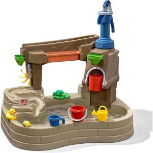 Step 2 Pump & Splash Discovery Pond Water Table, Kids Water Sensory Activity Pool, Summer Outdoor Toys, 10 Piece Toy Accessories, For Toddlers 2+ Years Old(Water Toy)