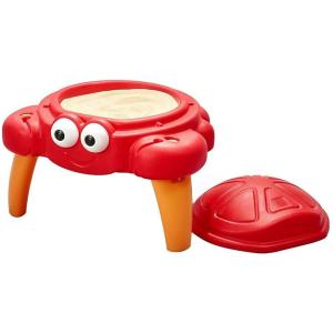 Step2 Crabbie Sand Table, Kids Sand Activity Sensory Table, 4 Piece Accessory Kit, Toddler Summer Outdoor Toys, Ages 1.5 – 6 Years Old