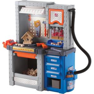 Step2 Deluxe Kids Workbench – Includes 50 Toy Workbench Accessories, Interactive Features for Realistic Pretend Play – Indoor/Outdoor Kids Tool Bench – Dimensions 40.75″ H x 34″ W x 15″ D