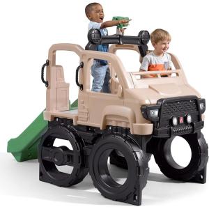 Step2 Truck Climber, Kids Outdoor Playset, Backyard Playground Set, Slide & Climbing Wall, Outside Jungle Gym, for Toddlers 2-5 Years Old
