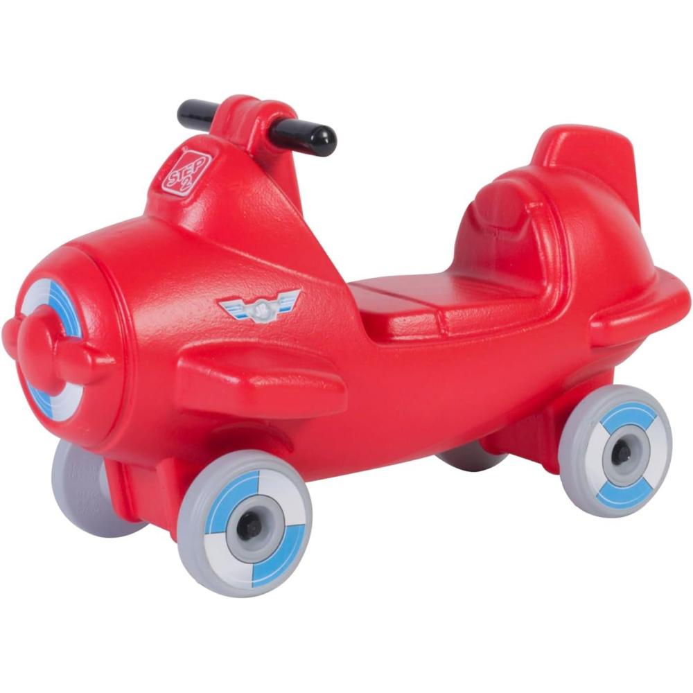 image:imageStep2 Sky Rider Kids Push Car Foot Powered Ride On Toy Practice Balance with 4 Wheels Track Not Included Made of Durable Plastic Max Weight 50 lbs for Toddlers 25 Years Old Red