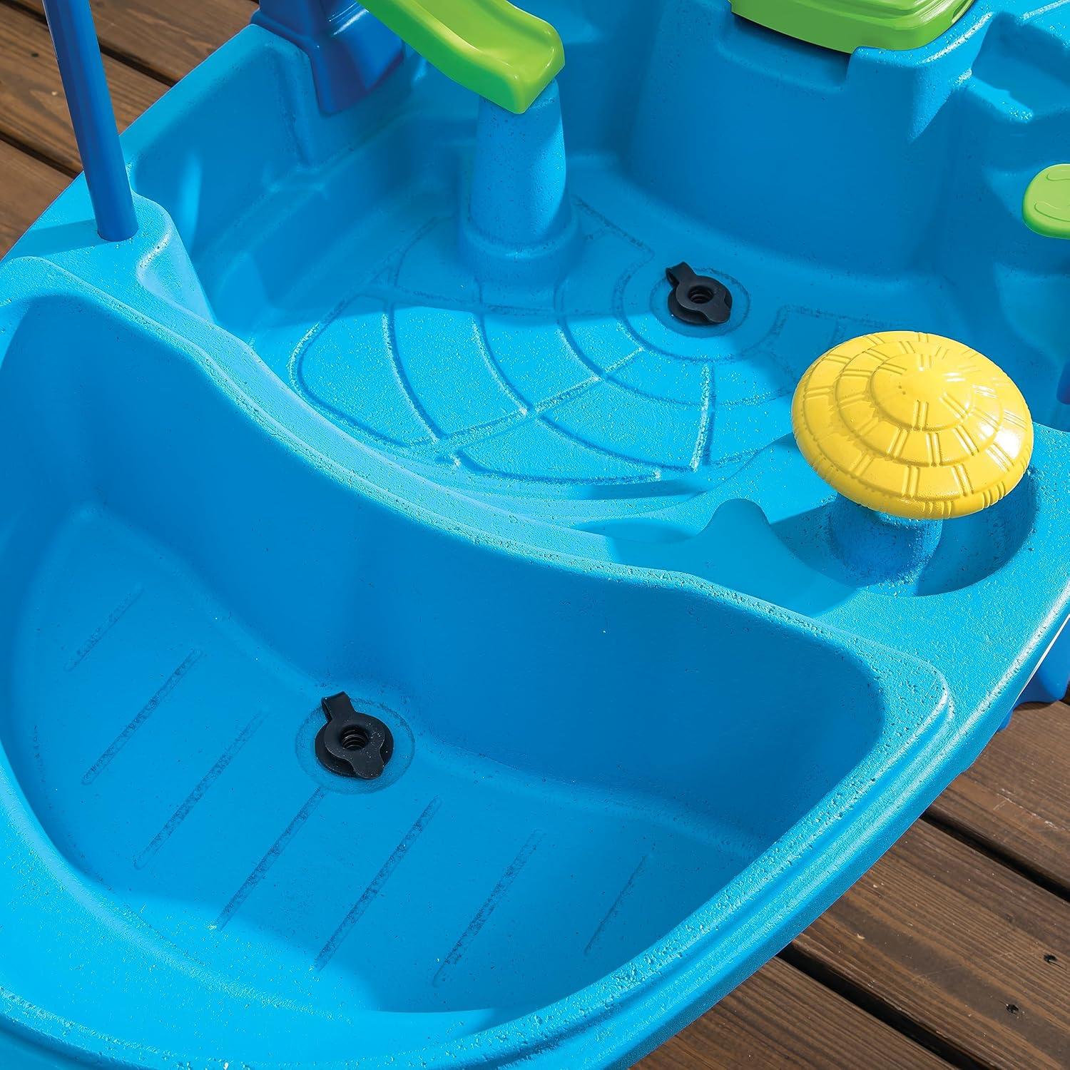 image:imageStep2 Fiesta Cruise Sand amp Water Table with Umbrella Kids Activity Sensory Playset Summer Outdoor Toys 10 Piece Water Toy Accessories for Toddlers 2 Years OldMulticolor