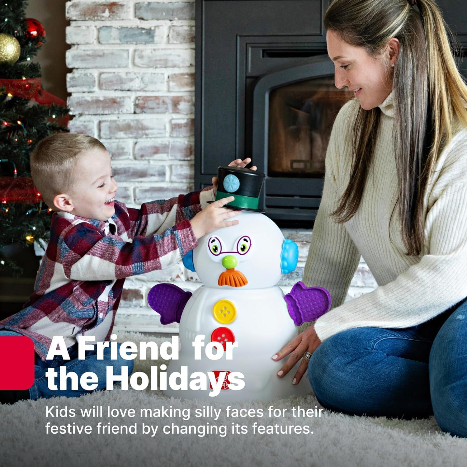 image:imageStep2 My First Snowman Kids Holiday Decorative Christmas Toy 15Piece Accessory Kit Lights and Sounds Toddlers 18Months