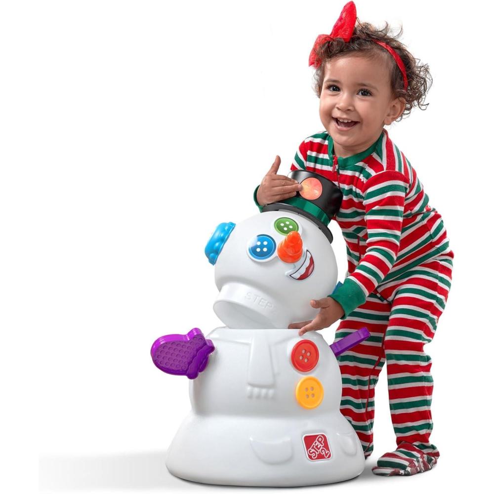 image:imageStep2 My First Snowman Kids Holiday Decorative Christmas Toy 15Piece Accessory Kit Lights and Sounds Toddlers 18Months
