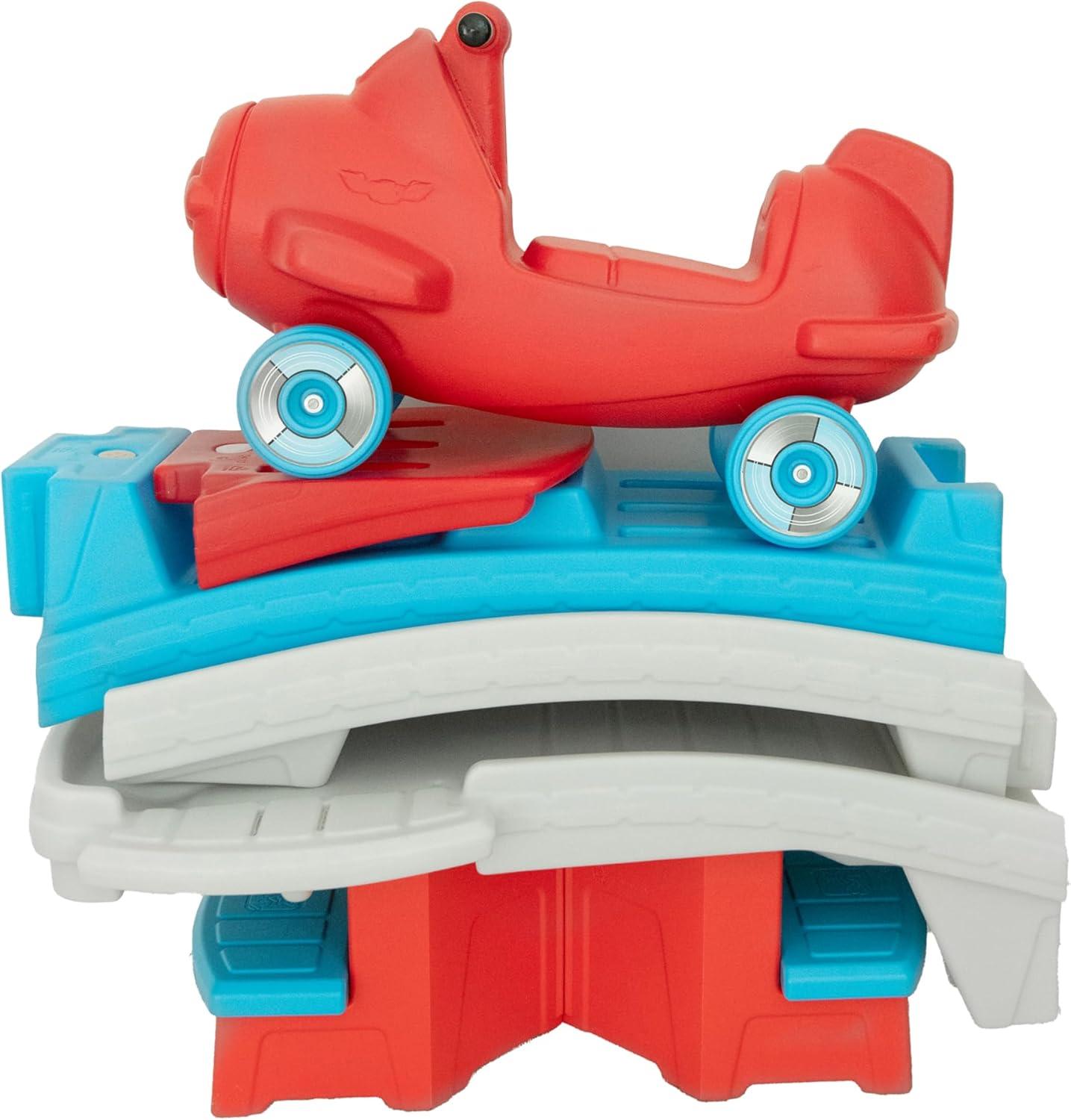 image:imageStep2 Sky Rider Up amp Down Roller Coaster Kids Ride On Toy Push Car IndoorOutdoor Playset Made of Durable Plastic Max Weight 50 lbs for Toddlers 25 Years OldSky Rider