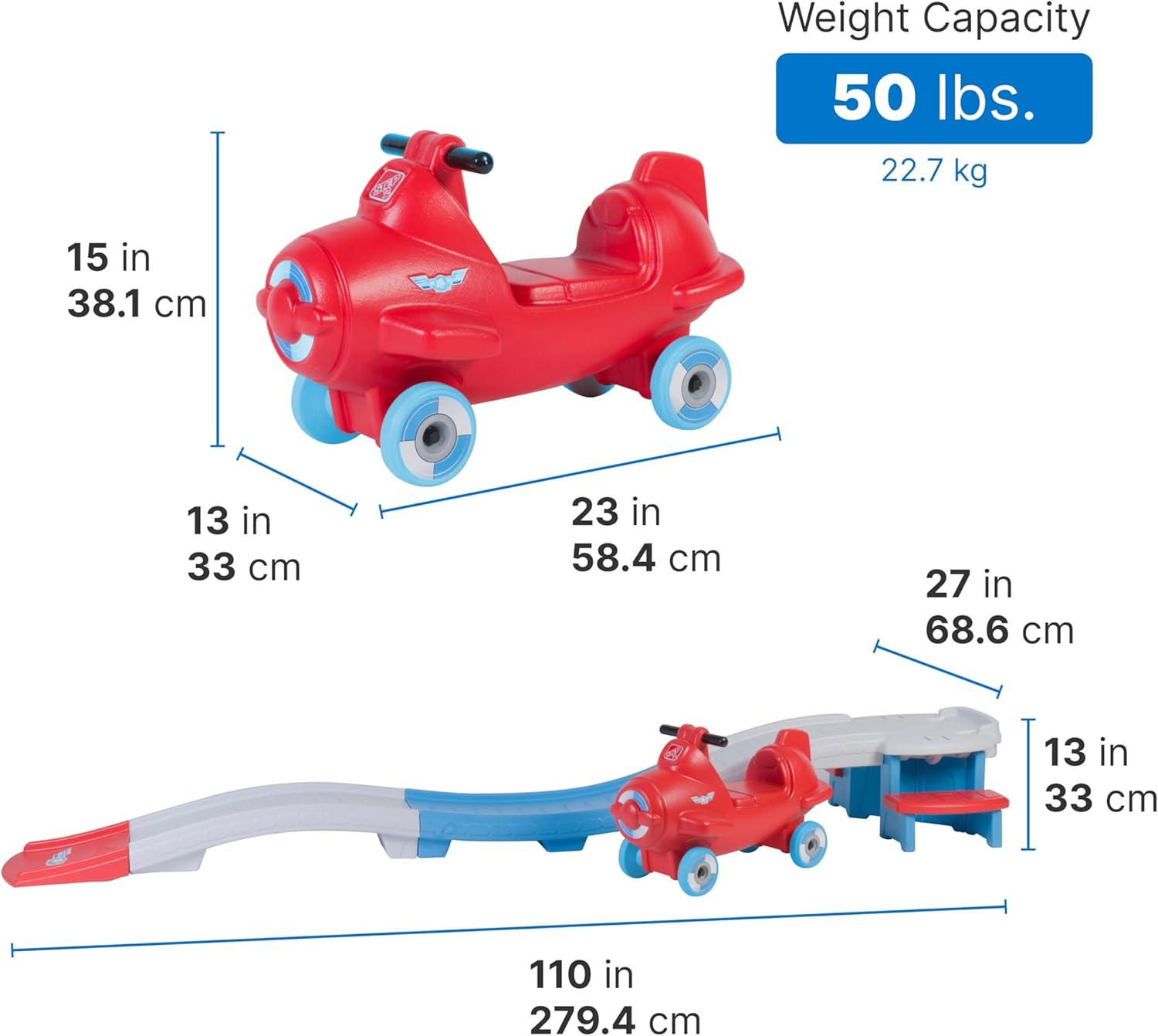 image:imageStep2 Sky Rider Up amp Down Roller Coaster Kids Ride On Toy Push Car IndoorOutdoor Playset Made of Durable Plastic Max Weight 50 lbs for Toddlers 25 Years OldSky Rider