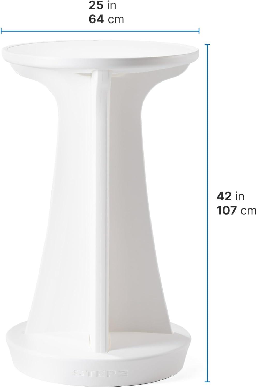 image:imageStep2 Vero inPool HighTop Bistro Table 42 in Outdoor BarHeight Table for Pool Ledges up to 36 in of Water UVResistant White