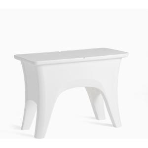 Step2 Vero in-Pool Entertaining Table, Pool Ledge Side Table, UV-Resistant Resin, Removable Tabletop Insert, White