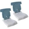 image:imageStep2 Kids Hammerhead Flip Seat 2 Pack Portable Outdoor Chair for Poolside Camping Beach Stadium Providing Back Support Made of UV20 Durable Plastic Aqua