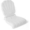 image:imageStep2 Seashell Flip Seat Adult Portable Outdoor Chair for Poolside Camping Beach Stadium Providing Back Support Made of UV20 Durable Plastic Incredible White