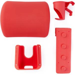 Step2 Mondello Pool Accessories 3-Piece Set, Lounger Pillow, Cup Holder, and Phone Holder, Compatible with Mondello Lounger and Chair, Living Coral